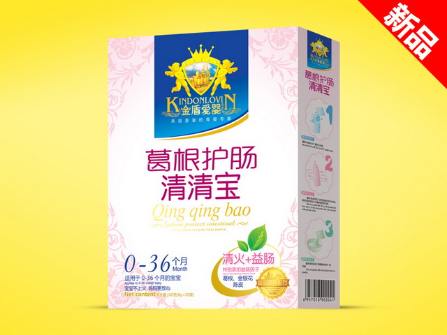 金盾愛(ài)嬰清清寶大盒-葛根護(hù)腸