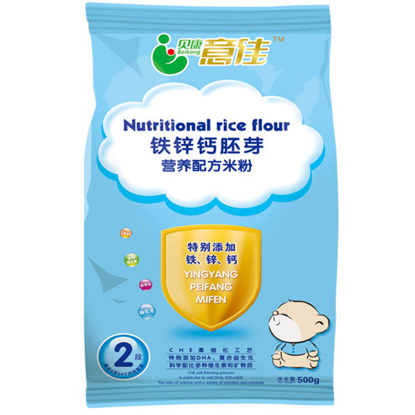 貝康意佳鐵鋅鈣胚芽營養(yǎng)米粉袋裝