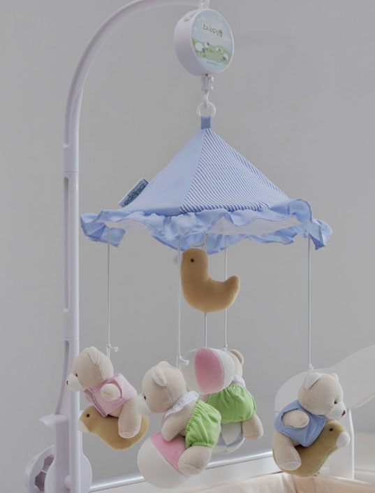 藍(lán)色條紋床鈴