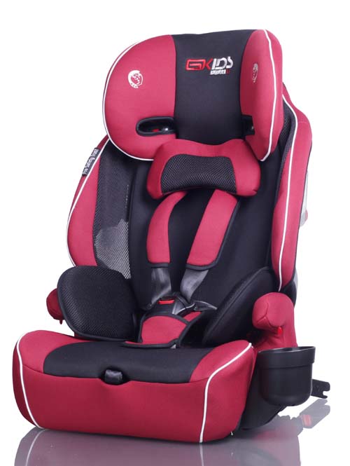 環(huán)球娃娃世紀(jì)星安全座椅紅黑側(cè)面