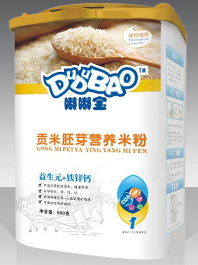 嘟嘟寶益生元+鐵鋅鈣營(yíng)養(yǎng)米粉2段