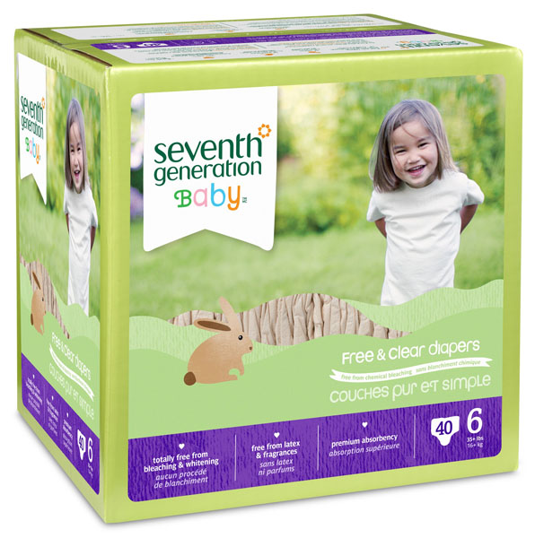 七世代箱裝嬰兒尿不濕6段