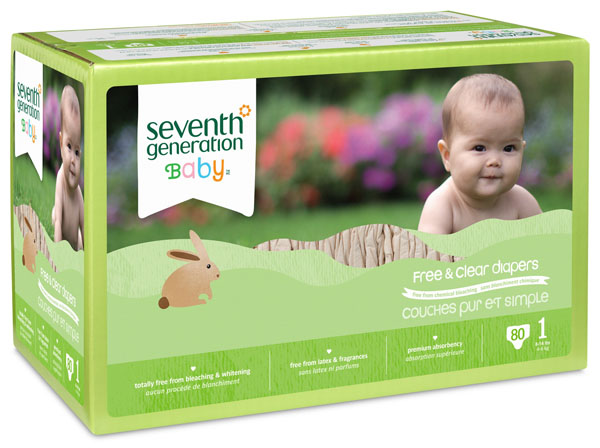 七世代箱裝嬰兒尿不濕1段