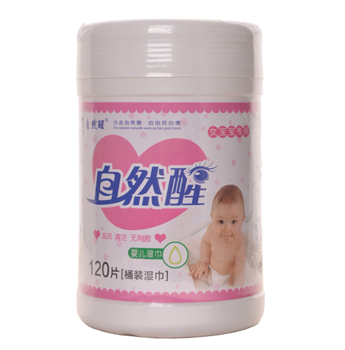 自然醒桶裝濕巾女?huà)肟?20片