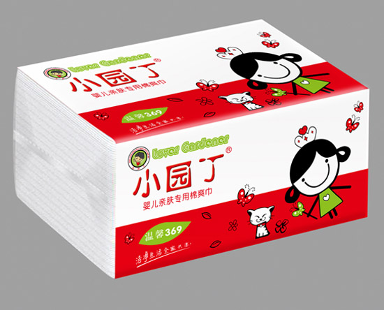 小園丁嬰兒親膚專用棉爽巾卡通單包