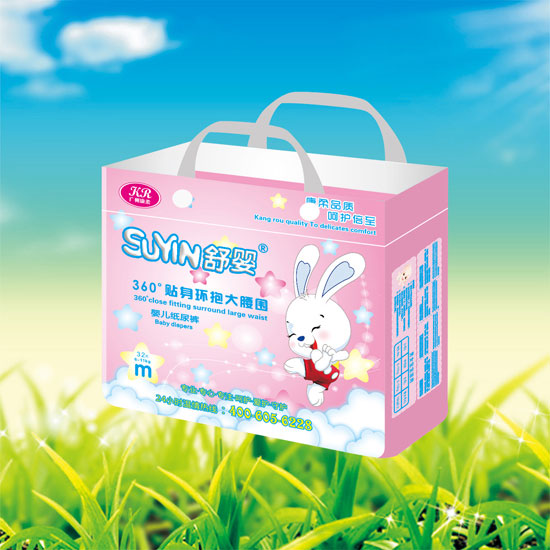 舒嬰360°貼身環(huán)抱大腰圍嬰兒紙尿褲M碼