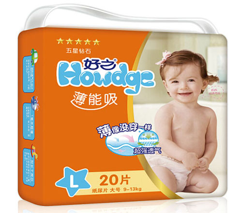 好之薄能吸嬰兒紙尿片L碼20片