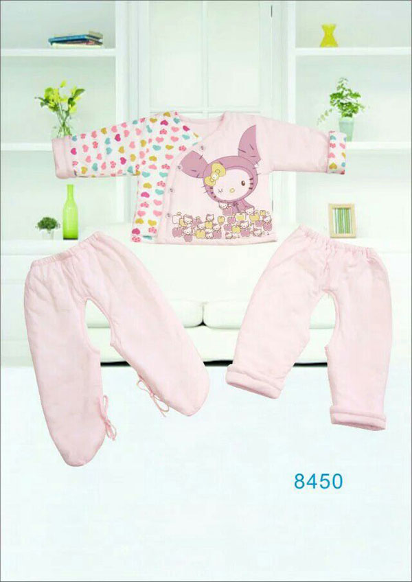 快樂(lè)小天天保暖棉衣套裝 粉色