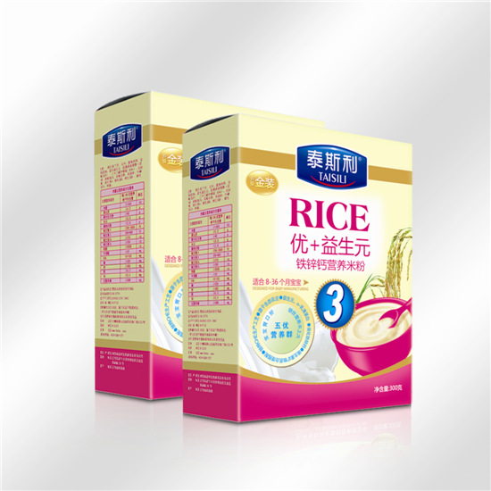 泰斯利優(yōu)+益生元營養(yǎng)米粉盒裝-鐵鋅鈣配方