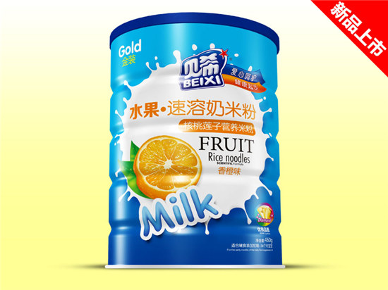 貝希水果速溶奶米粉鐵聽-核桃連子