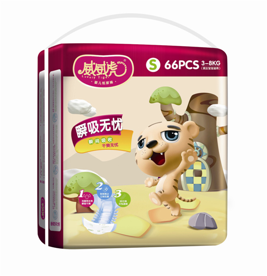 威威虎瞬吸無(wú)憂(yōu)紙尿褲S碼60片