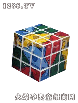 國佳5.7CM圖案貼紙魔方