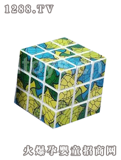 國佳5.7CM卡通圖案貼紙魔方