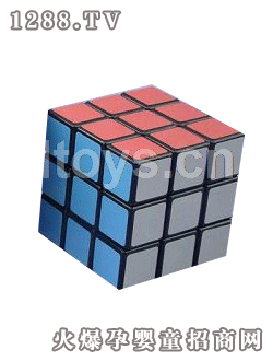 國佳5.7CM貼紙黑色魔方