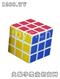 國(guó)佳5.7cm貼紙白色魔方