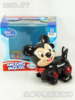 美佳窗盒燈光英文歌萬向電動米奇