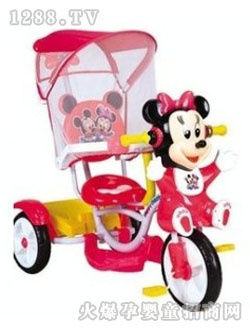 申力紅色米奇三輪車