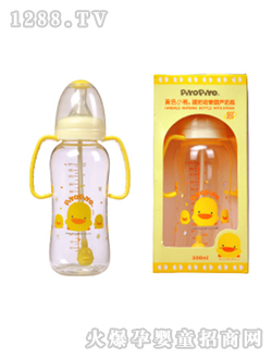 握把自動吸管葫蘆奶瓶300CC