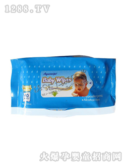 舒爾潔嬰兒濕巾藍(lán)色小包裝