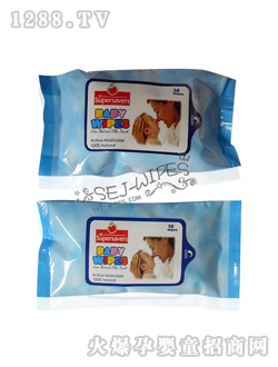 舒爾潔嬰兒濕巾天藍(lán)色包裝