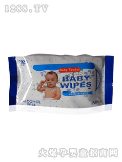 舒爾潔嬰兒濕巾白色包裝