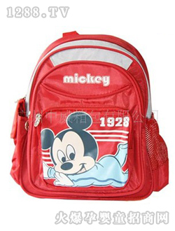 中威紅色米奇學(xué)生書(shū)包