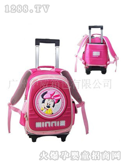 中威米奇減負拉桿書包