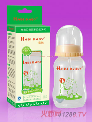 哈比PP弧形自動(dòng)奶瓶140ml