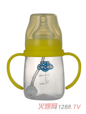 可可貝PP奶瓶黃色