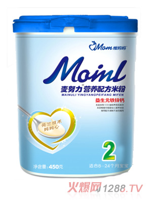 維媽媽聽裝2段麥努力鐵鋅鈣米粉