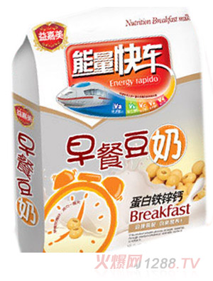 益嘉美能量快車蛋白鐵鋅鈣早餐豆奶
