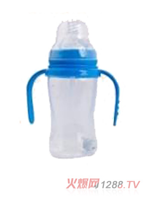 晶玉寶貝240ml寬口徑雙柄PP自動(dòng)奶瓶