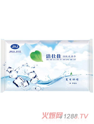 潔仕佳肌膚爽濕巾10pcs
