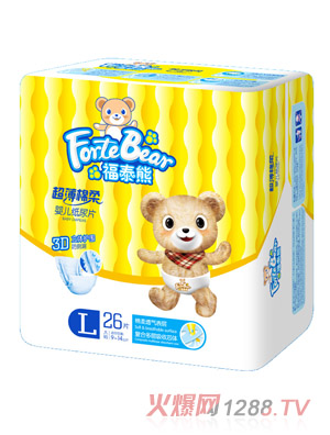 福泰熊超薄棉柔嬰兒紙尿片L碼小片