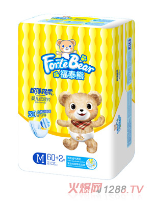 福泰熊超薄棉柔嬰兒紙尿片M碼大片