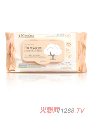 棉新-新生兒濕巾80片裝