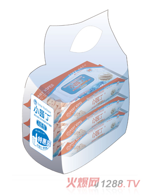 小園丁原生谷胚口手護(hù)膚濕巾80片裝3連包