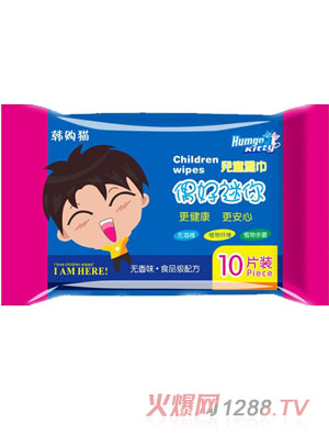 韓國小貓兒童柔濕巾