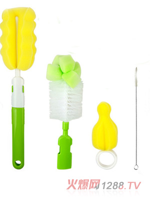 陽光兔多功能奶瓶奶嘴刷四件套
