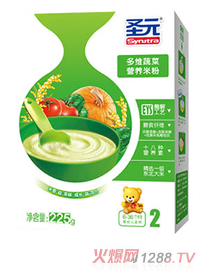 圣元多維蔬菜營養(yǎng)米粉2段
