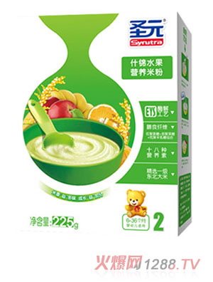 圣元什錦水果營養(yǎng)米粉2段