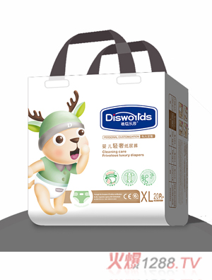 迪世樂(lè)園嬰兒輕奢紙尿褲XL 20片