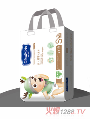 迪世樂(lè)園嬰兒輕奢紙尿褲S 60片