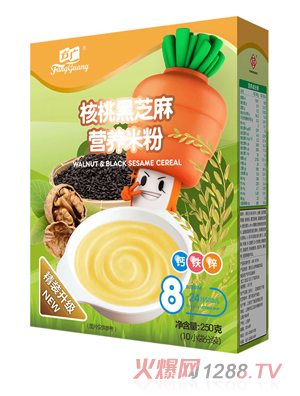 方廣核桃黑芝麻營養(yǎng)米粉