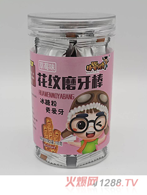 精嬰領秀花紋磨牙棒 草莓味