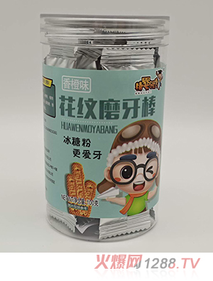 精嬰領秀花紋磨牙棒 香橙味