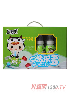 滋特美嘴樂多兒童成長(zhǎng)型乳飲料 10瓶箱裝 綠色