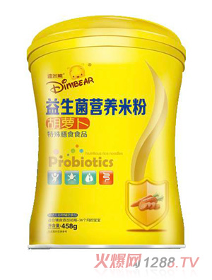 迪米熊益生菌營養(yǎng)米粉-胡蘿卜小蠻腰罐裝