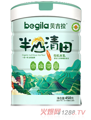 貝吉拉半山清田有機(jī)米乳 胡蘿卜小米 聽裝